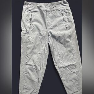 Athleta Light Gray Performance Joggers with Zip Pockets